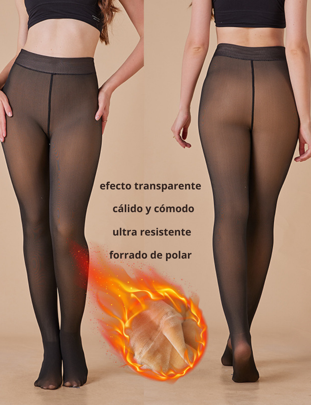 Medias térmicas: calientes, moldeadoras, resistentes.